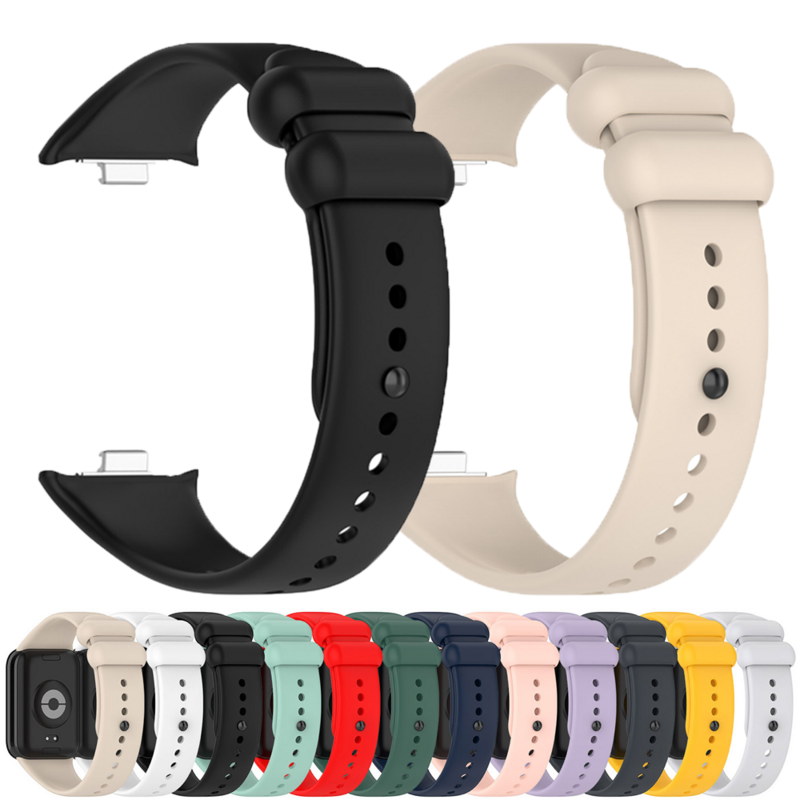 Siliconen Band Voor Mi Band 8 Pro Riem Smart Watch Accessoires Officiële Correa Armband Vervangende Riem Voor Xiaomi Mi Band 8 Pro