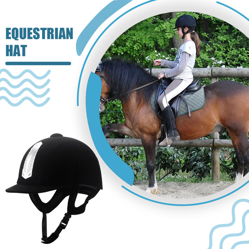 Helm olahraga untuk berkuda penahan matahari nyaman perlindungan menyeluruh Aksesori helm penunggang kuda tidak berubah bentuk