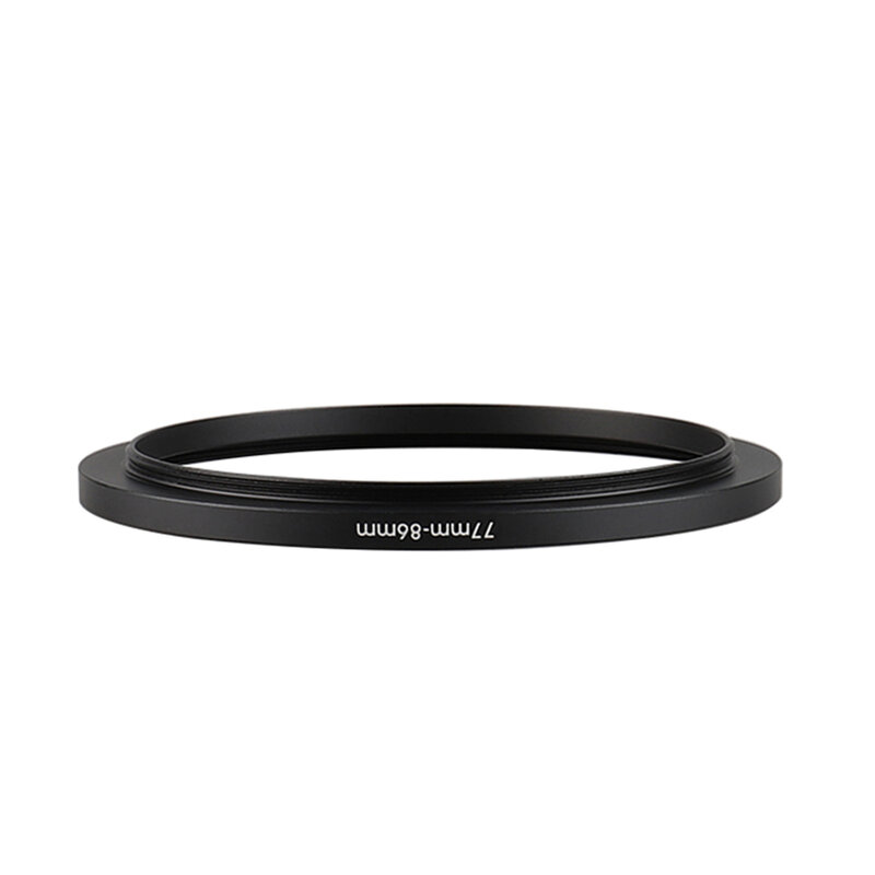 Aluminiowy czarny filtr stopniowy 77mm-86mm 77-86mm 77 do 86 Adapter obiektywu adaptera filtra do obiektywu Canon Nikon Sony DSLR