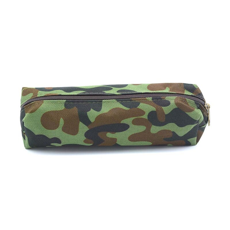 Camouflage Pencil Case Storage Organizer Bag Zipper Pouch School Student