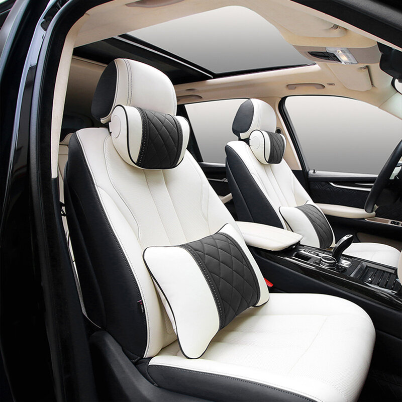 Подушка для поддержки шеи автомобильного сиденья из кожи NAPPA, универсальная подушка для головы в салоне автомобиля, подходит для Mercedes-Benz Maybach S-Class