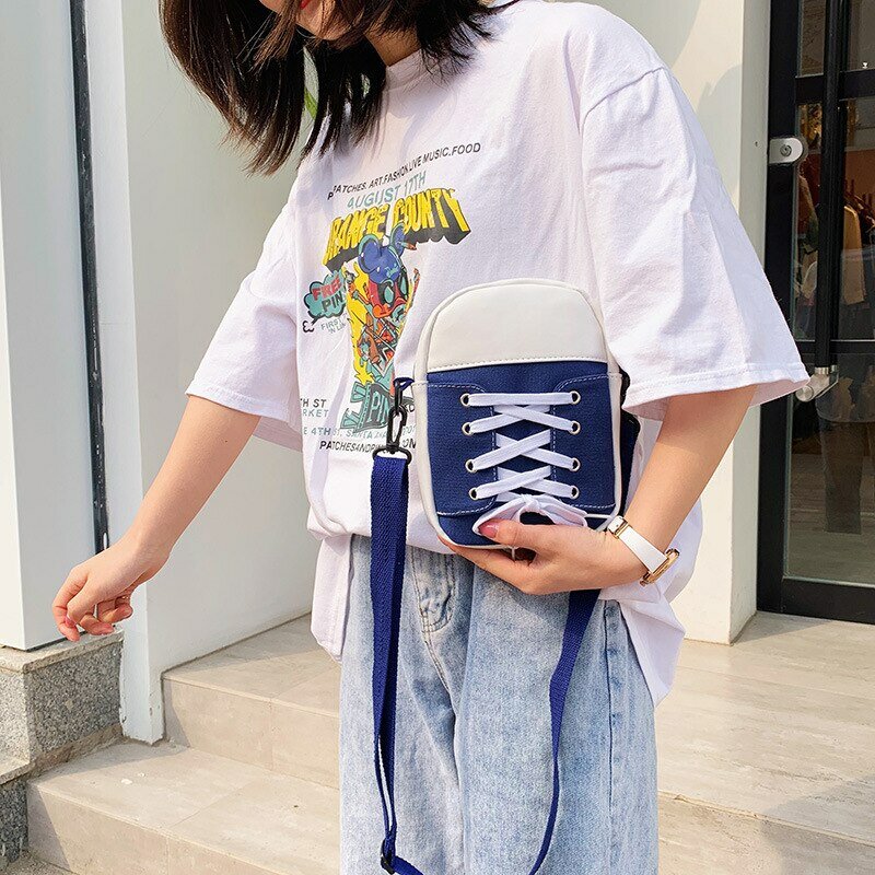 Multifunction Phone Bag Fashion Women Shoulder Crossbody Bag For Phone Purse Wallet Sneaker Shape Lightweight Cute Handbag