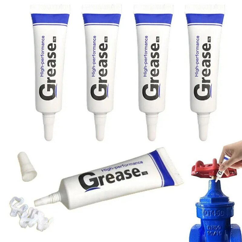 10Pcs 10g Waterproof Food Grade Silicone Lubricant Grease For O Rings Faucet Plumbers Luggage Zipper Lubricating Oil Grease W4R8