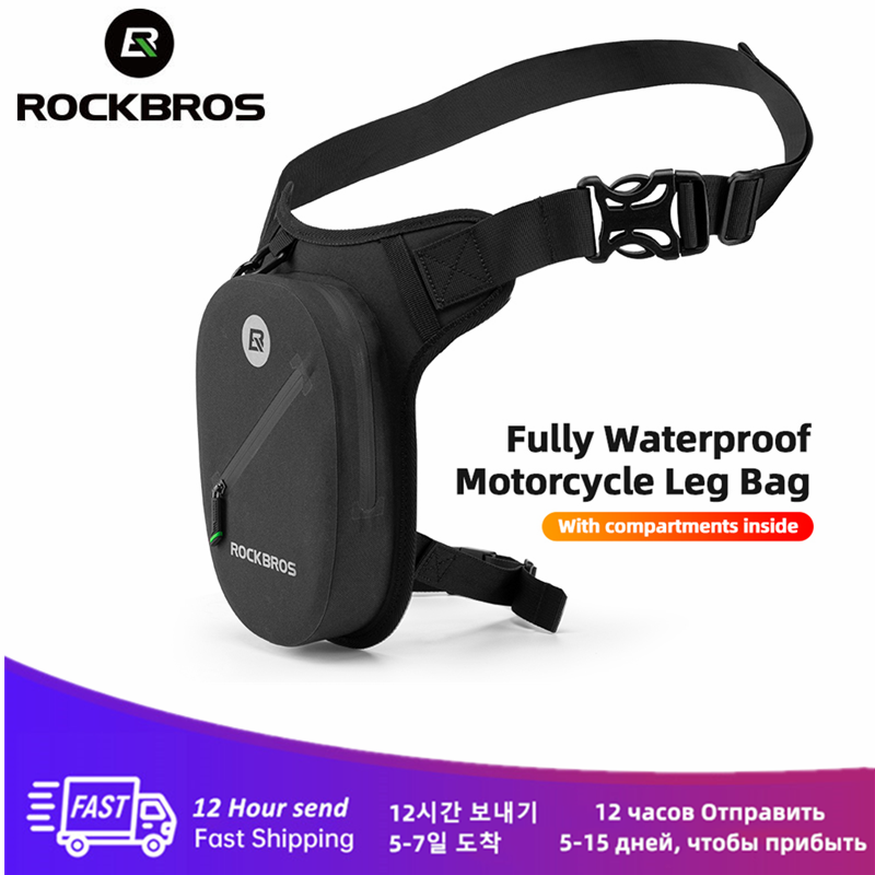 ROCKBROS Motorcycle Bag Waterproof Breathable Large Capacity Motorcycle Leg Bag Bicycle Bag Outdoor Travel Cycling Hip Belt Bag