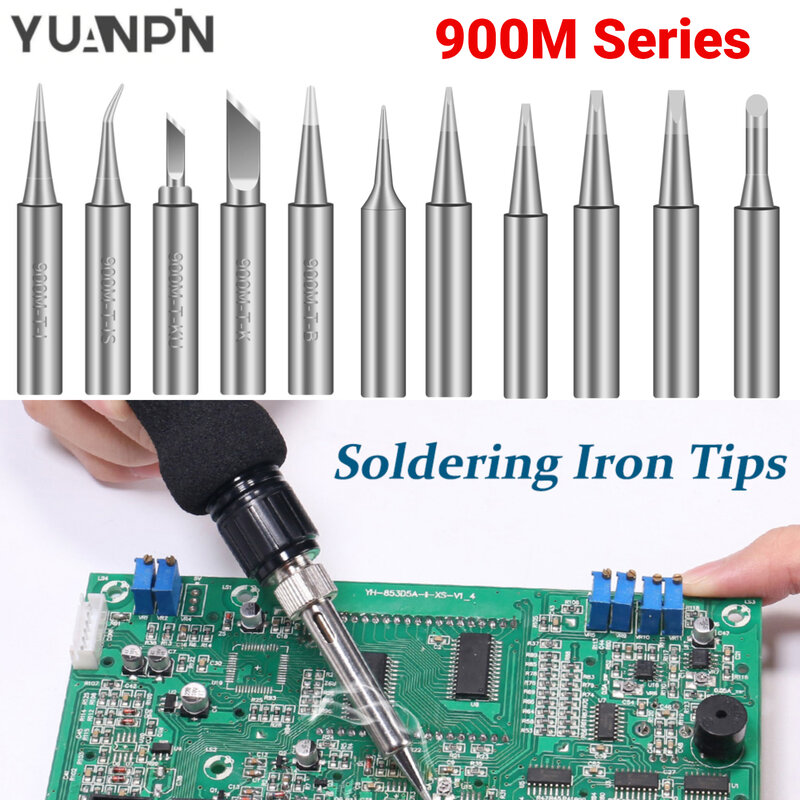 900M-T Soldering Iron Tips Pure Copper Lead-free Welding Tips Head 900M-IS/I/KU/K/B for Soldering Station Repair SMD PCB Tools