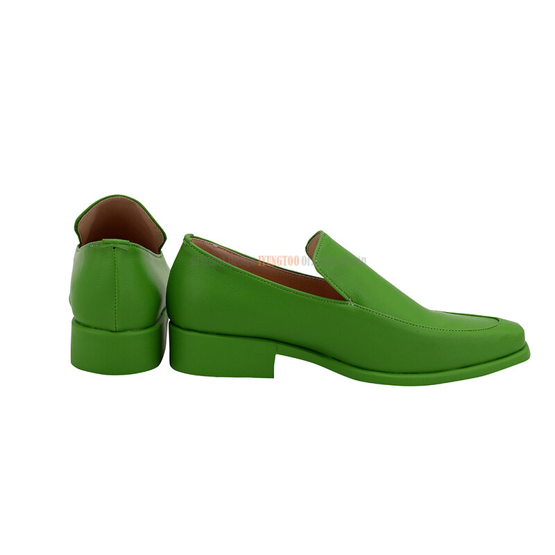 JOJO-Illuso Verde Sapatos De Couro, Cosplay Botas, Custom Made, Jo'sBizprotection Aventura