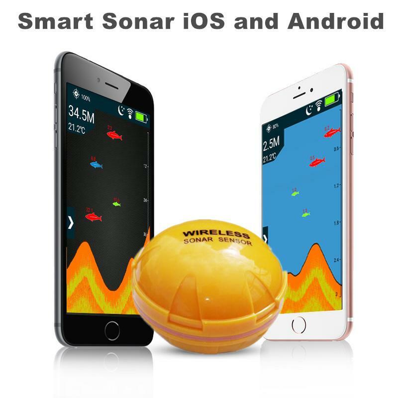Telefono cellulare Bluetooth smart visual rilevatore di pesce sonar senza fili subacqueo ad alta definizione