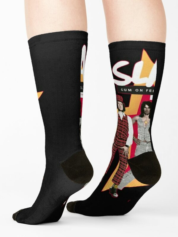 Носки Slade для участников рок, забавный подарок, теплые мужские зимние спортивные носки для футбола, нескользящие носки для мужчин и женщин