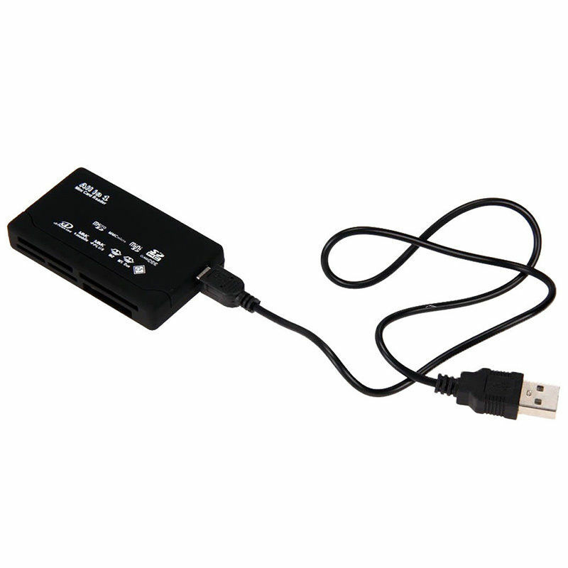 Adaptor Kartu USB 2.0 Pembaca Kartu Memori SD TF CF XD MS MMC Pembaca Kartu Memori Mendukung Casement 98/ 98SE/ME