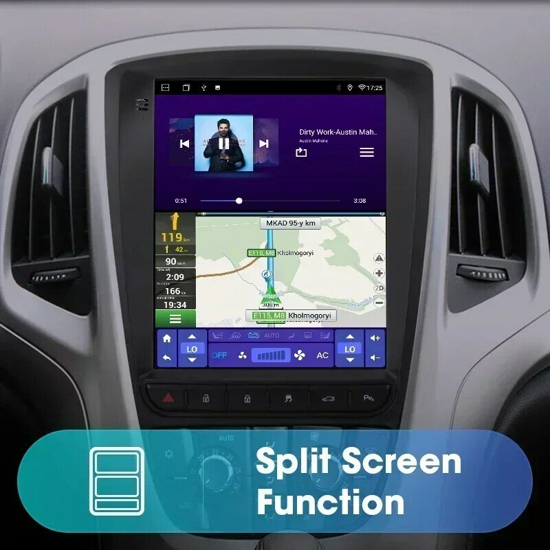 Srnubi-Multimídia Video Carplay, Android 12.0, rádio de carro para Opel Astra J Vauxhall Buick Verano 2009-2015, 2Din, 4G WiFi, unidade principal