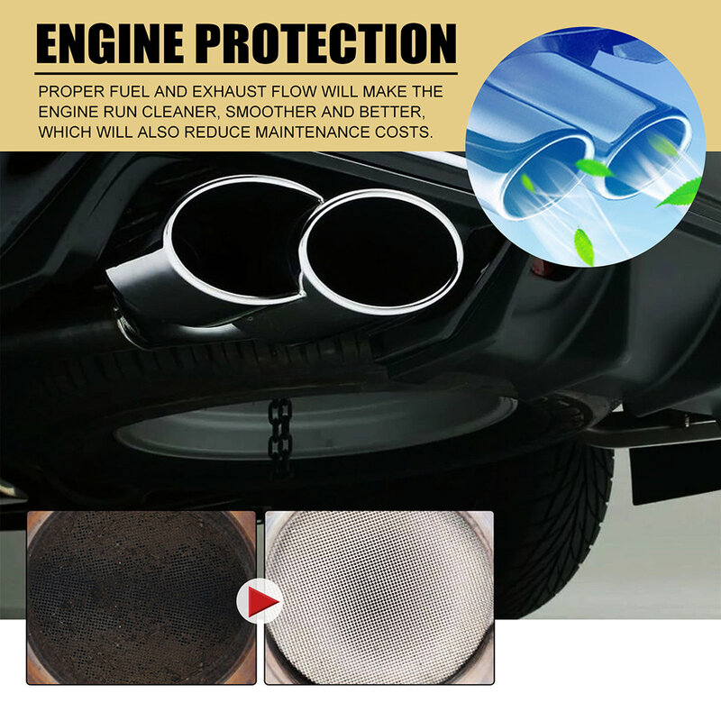 Car Vehicle Engine Cleaner Bottle, Exhaust Removal Cleaner, Montagem Universal, Fácil de Usar, 30ml