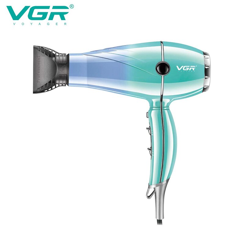 VgazHair Sèche-cheveux professionnel 2400W Haute puissance Protection contre la surchauffe Bain vaccage par le vent Soins des cheveux Outil de coiffage V-452