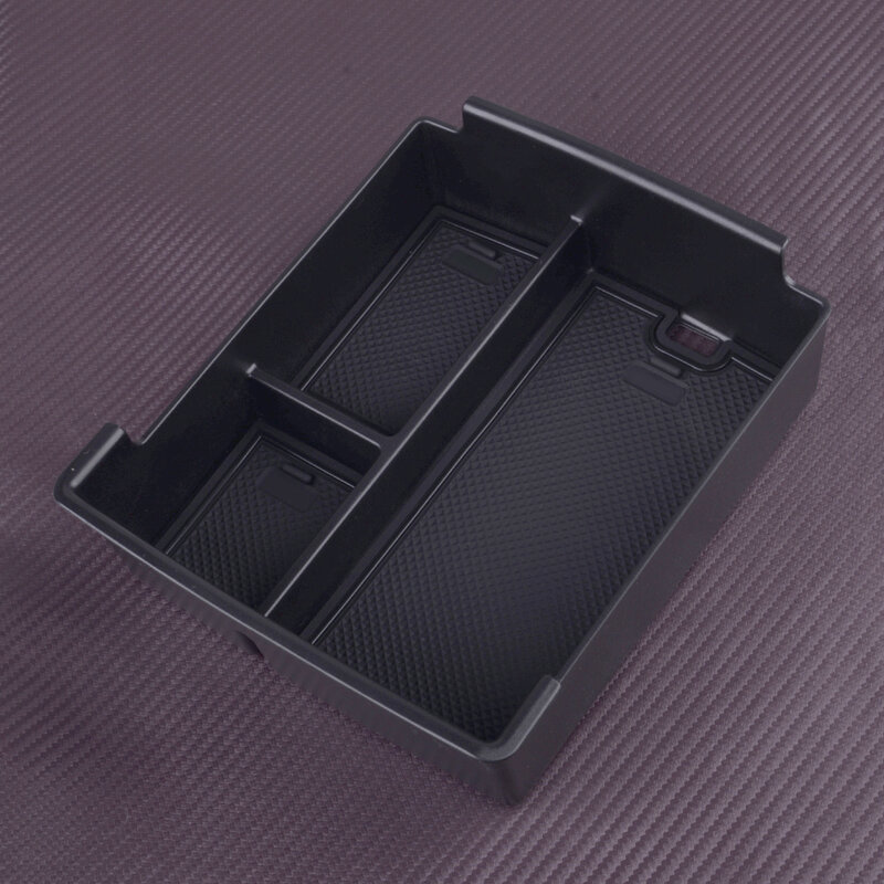 Caja de almacenamiento para el Interior del coche, compartimento central delantero, reposabrazos, bandeja organizadora, plástico negro, apto para Ford Maverick 2022, 2023, 2024