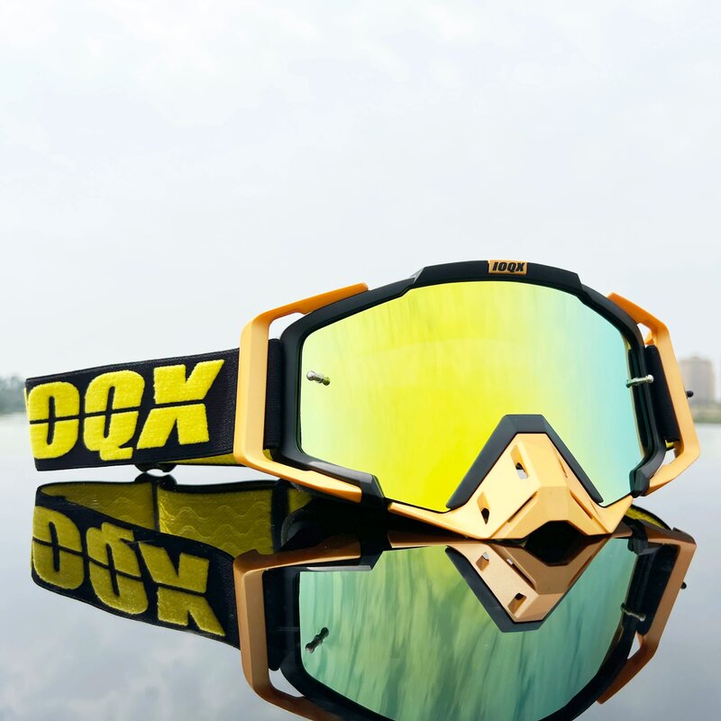 Moto okulary motocyklowe okulary zewnętrzne gogle ATV dla Motocross okulary ATV Casque IOQX MX kask motocyklowy gogle