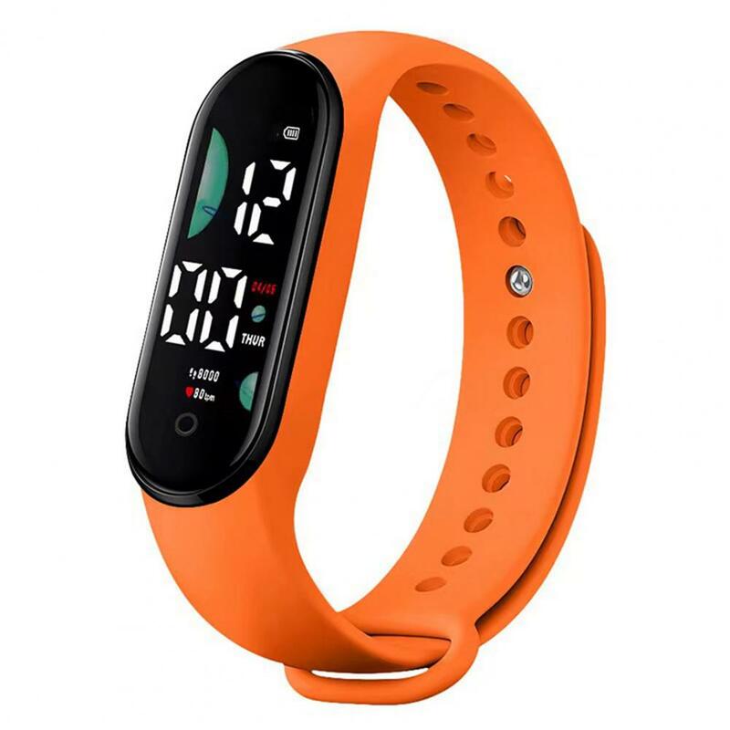 M9 Kids Elektronisch Horloge Led Touch Control Waterdichte Week Time Display Lichtgewicht Mannen Vrouwen Sport Armband