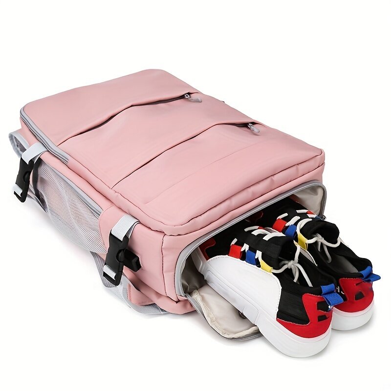 Женская сумка, вместительный Многофункциональный рюкзак для путешествий с хранилищем для обуви, многослойный отделение для сухого и мокрого водонепроницаемый