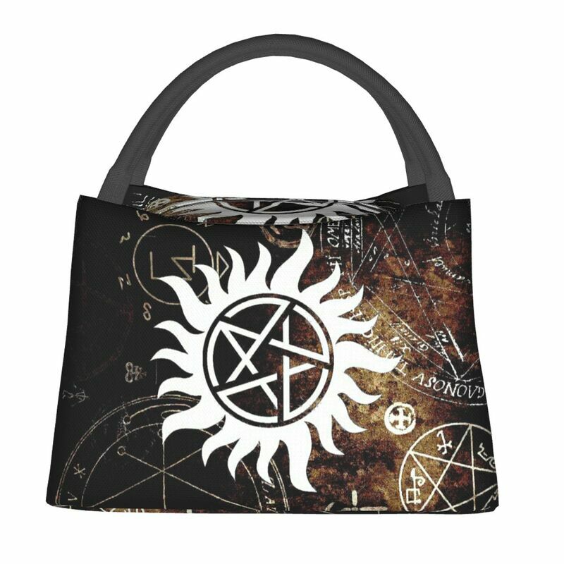 Supernatural Symbols Resuable Lunch Box Women Leakproof Thermal Cooler Food Insulated Lunch Bag School Work Picnic Container