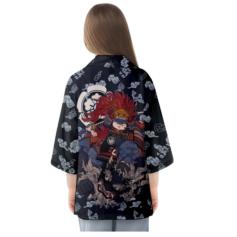 Kimono imprimé Cat Lord de style japonais pour hommes et femmes, cardigan, chemise cosplay, haut traditionnel, MiBeach, samouraï Haori, 6XL, 5XL, 2023