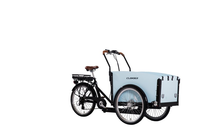 Penjualan laris baru sepeda kargo roda tiga keluarga Clamber sepeda kargo elektrik