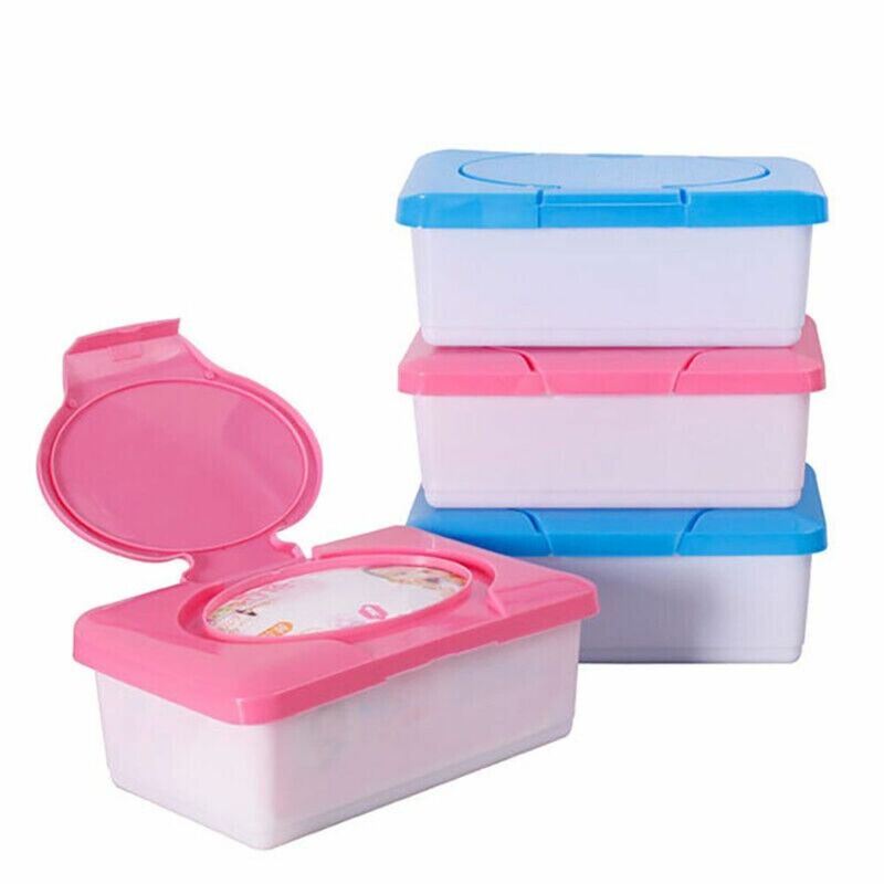 Baby Wipes Container, suporte plástico, Home Tissue Paper Case, caixa de tecido molhado, acessórios, 1pc