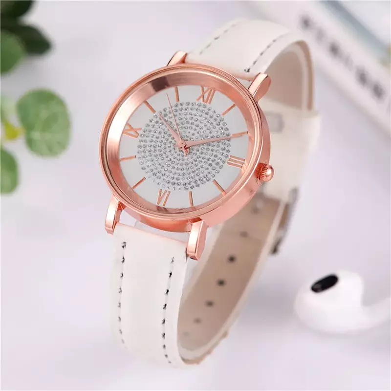 Luxe Vrouwen Horloge Dames Quartz Polshorloge Lederen Riem Casual Mode Armband Dames Meisjes Klok Geschenken