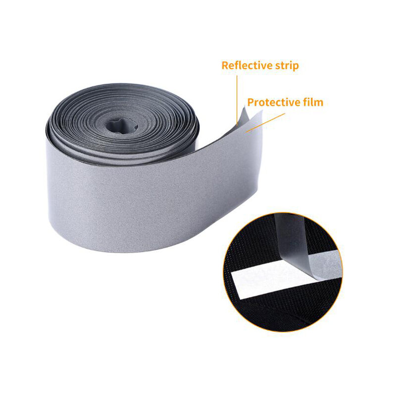 Silver Segmented Reflective Tape Heat Transfered Vinyl Film Iron On Garment DIY Sewing Accessories