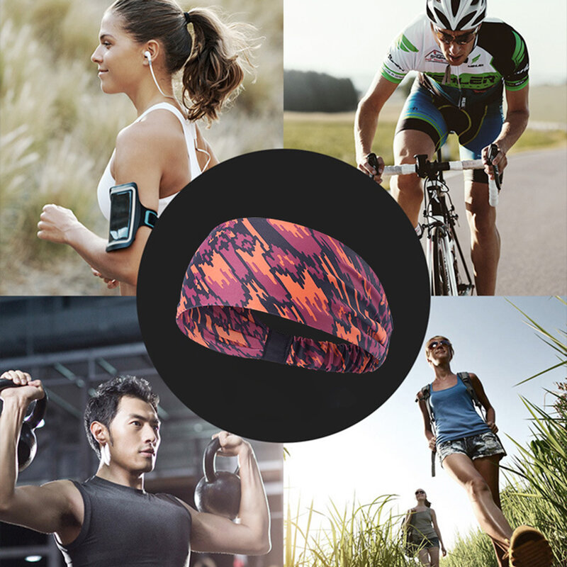 Impressão colorida Sweatband Secagem Rápida Faixas De Cabelo Respirável Para Ginásio Fitness Running