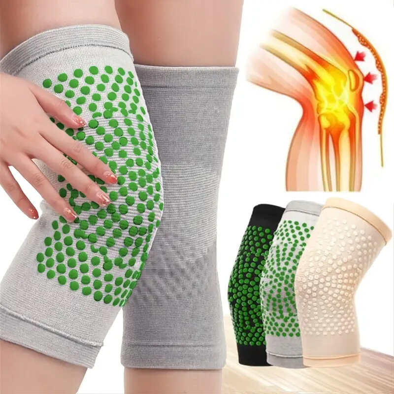 Bantalan lutut pemanas nirkabel isi 1 pasang, pemijat lutut untuk nyeri sendi Arthritis, sabuk pemulihan cedera, penghangat kaki lutut
