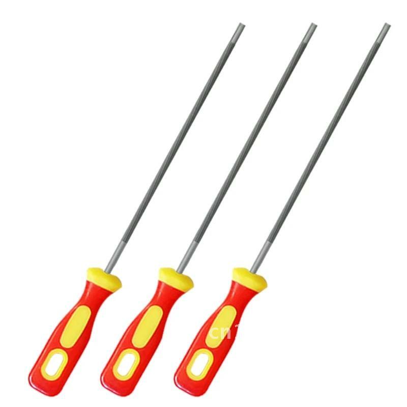 3pcs Chainsaw File Sharpener for Woodwork Round High Carbon Steel Sharpening Saw Chain Files 4/4.8/5.5mm