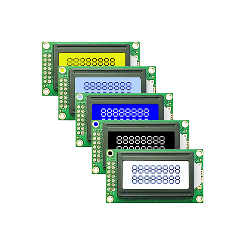 0802a wyświetlacz LCD St7066/AIP31066 kontroler 08*02 14pin port równoległy moduł LCD wiele trybów i kolorów 5V/3.3V
