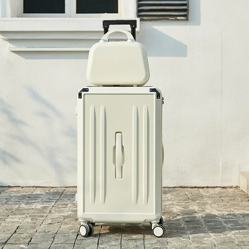 Новинка, спортивная версия, утолщенный чемодан PLUENLI большой вместимости, чемодан на колесиках из алюминиевого сплава, угловой защитный чемодан