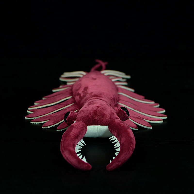 53cm bonito anomalocaris brinquedo de pelúcia simulação pá-em forma de camarão original paleontologia série criaturas do mar modelo boneca crianças presente