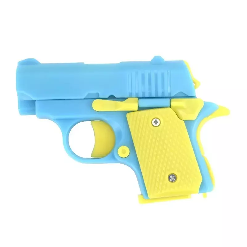 3D stampato Mini M1911 modello pistola giocattolo decompressione gravità carota pistola giocattoli Fidget per adulti giocattolo antistress per bambini regali di natale