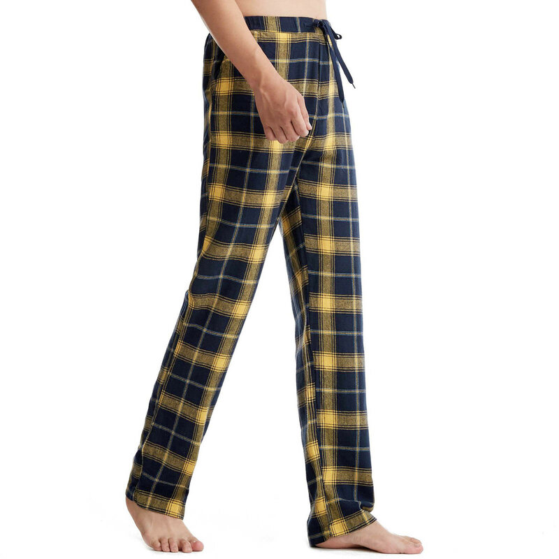 Oversziplaid Pants Sleepwear Men'S Pajama Pants Spring Summer Trousers Male Comfortable Home Pj Pants Autumn Long Sleepwear