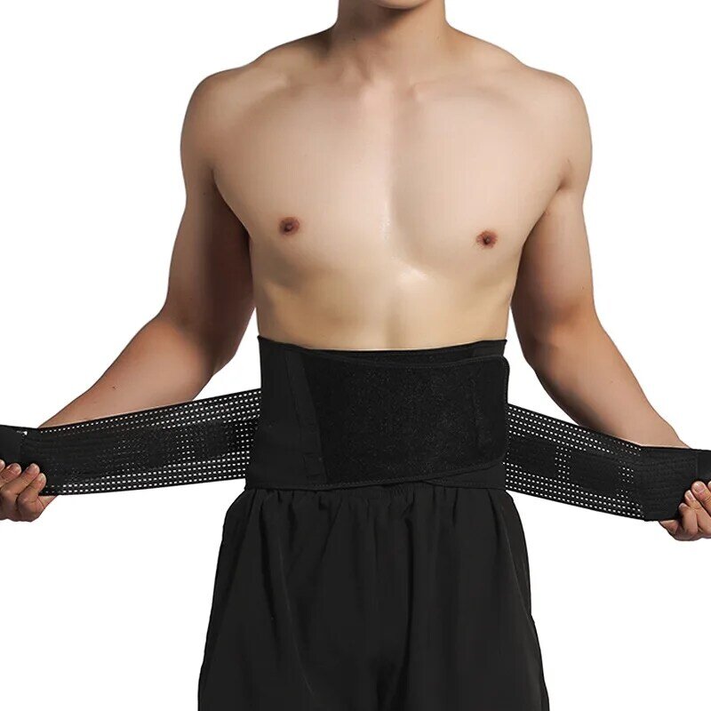 Männer Rücken stehen Frauen unteren Rücken atmungsaktiven Rücken Stütz gürtel verstellbarer Gürtel Basketball Kniebeugen Gewichtheben Gürtel a3460