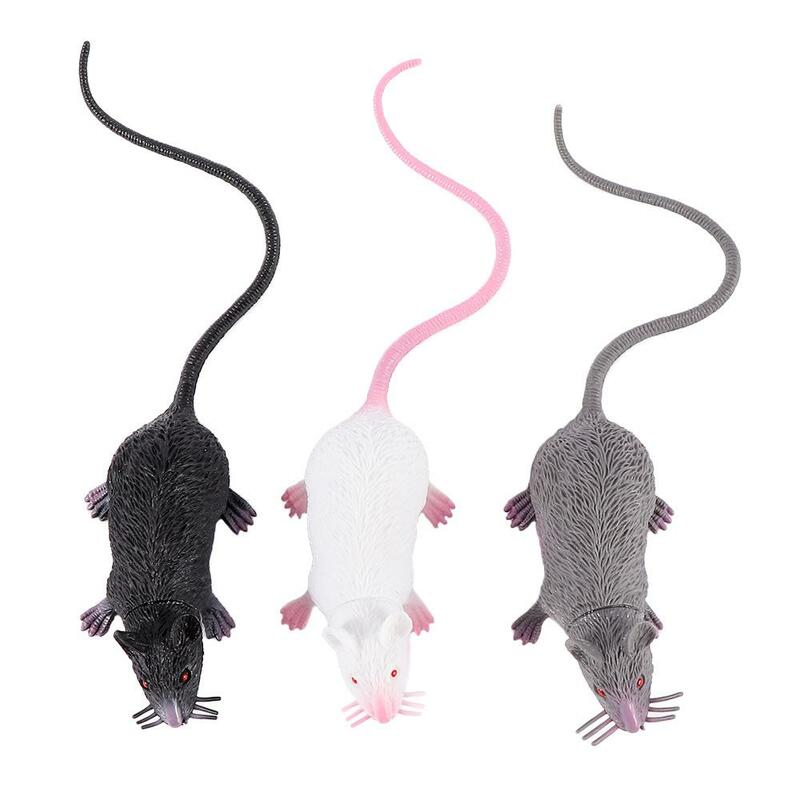 Hadiah seperti hidup lelucon mainan Halloween dekorasi pesta Model tikus tikus palsu rumit