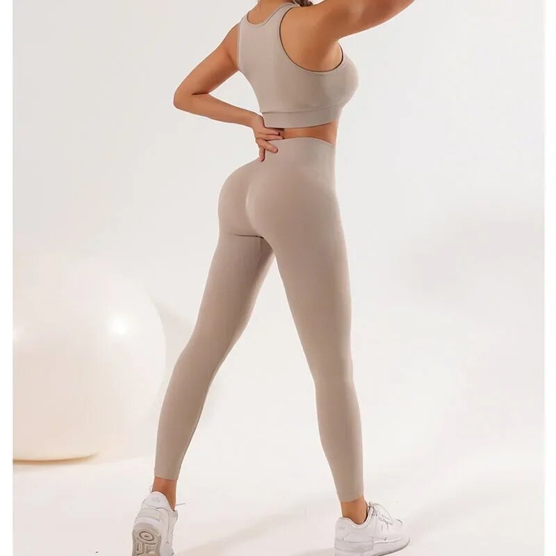 Бесшовные быстросохнущие штаны для йоги для женщин с высокой талией и подтягивающими бедра спортивные штаны для фитнеса и фитнеса
