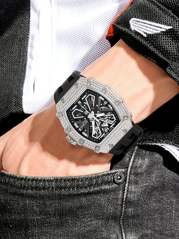 Welly Merck orologio meccanico automatico uomo europeo americano Business Leisure orologio da polso Luxury MIYOTA 6 t28 orologio da uomo impermeabile