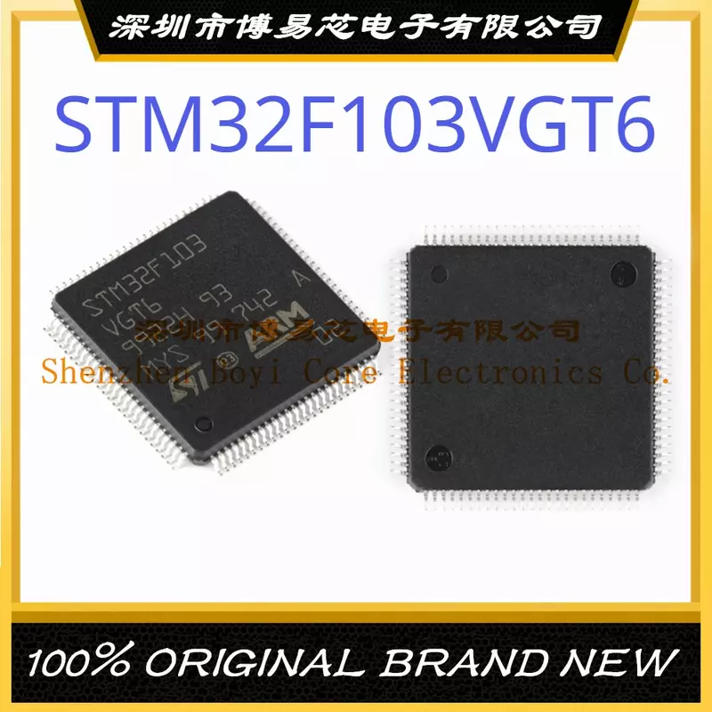 Microcontrolador de MCU microcontrolador IC, STM32F103VGT6, Pacote LQFP-100, 32 bits, novo, original