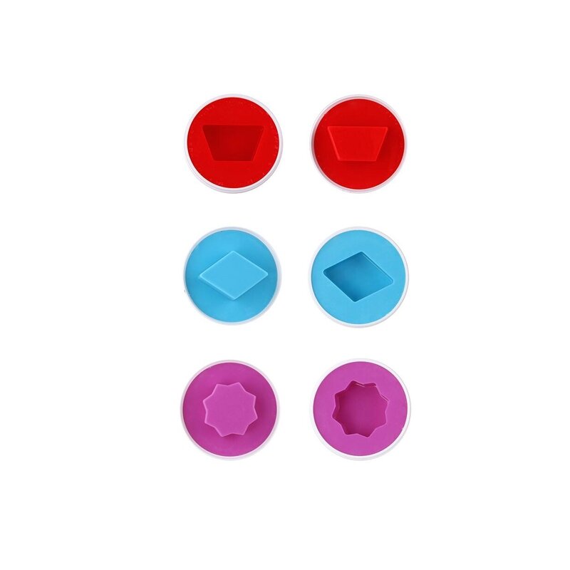 6 buah/set mainan pendidikan pembelajaran baru bentuk campuran Puzzle pura-pura anak bayi telur pintar belajar alat mainan dapur