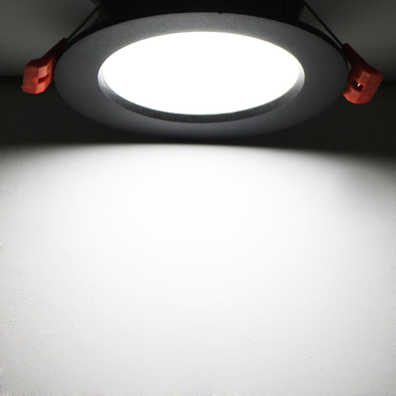 Luz descendente LED de 12V de CC, 3W, 5W, 7W, 9W, 12W, Mini lámpara de techo de Decoración LED impermeable de voltaje de 24V, luz de Panel de baño