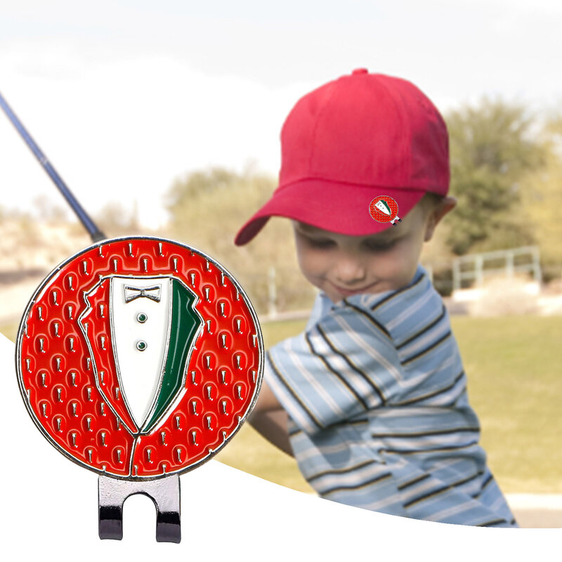 Pennarelli per palline da Golf uomo donna golfisti attacca marcatore per palline da Golf con clip per cappelli con lavorazione smaltata magnetica per cinture