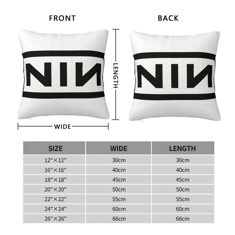 Nine Inch Nails Square Pillow Case for Sofa Throw Pillow