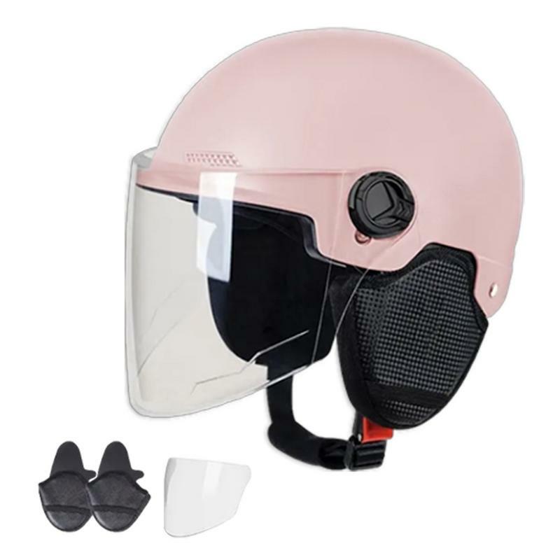 Universal Stylish Retro Half Scooter Helmet For Motorbike Vintage Electric Cycling Motorcycle Safety For Motorbike Traveling