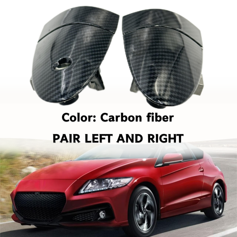 Manijas de puerta Exterior de fibra de carbono para Honda CRZ CR-Z, 2011-2015