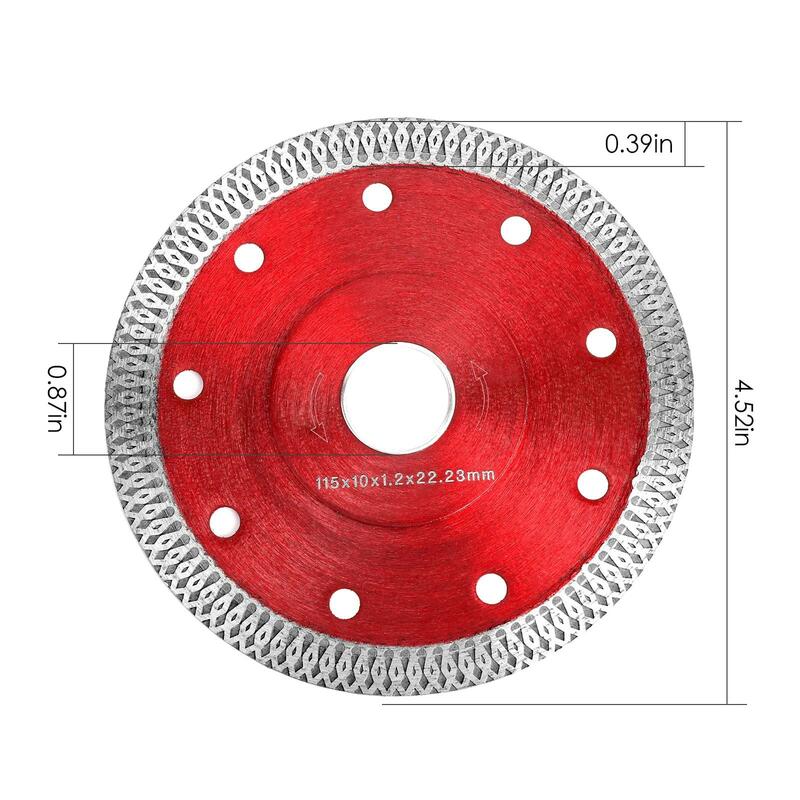 Ultra Thin 3pcs Diamond Cutting Blades 115mm/4.5" for Angle Grinder Tile Saw Cutting Tile Granite Marble Ceramics