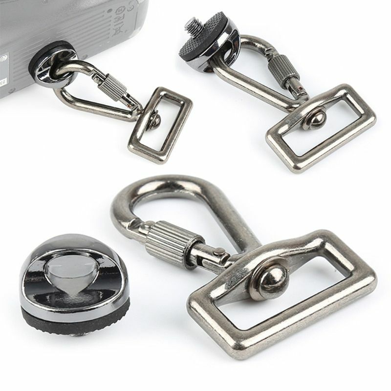 1/4" Screw Metal Connecting Hook Adapter for DSLR SLR Camera Shoulder Sling Quick Neck Strap Belt Bag for Case Accessori