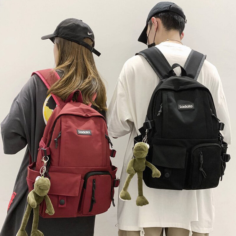 New Fashion Nylon Backpack Students School Casual Large Handbags Schoolbag Bookbag Teenager Travel Bag Laptop Backpack