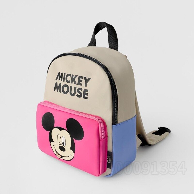 Mini mochila do mickey da disney para crianças, escola fofa dos desenhos animados, meninos e meninas, nova marca de luxo original, moda