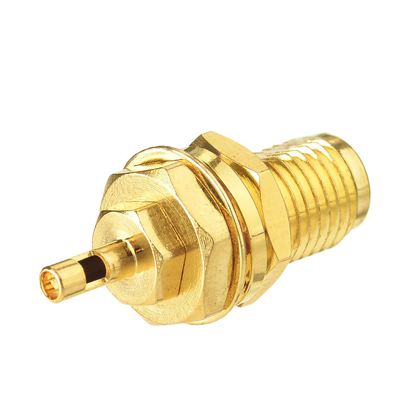 Superbat RP-SMA Jack Male Straight Bulkhead Solder RF Connector for 1.37mm Cable